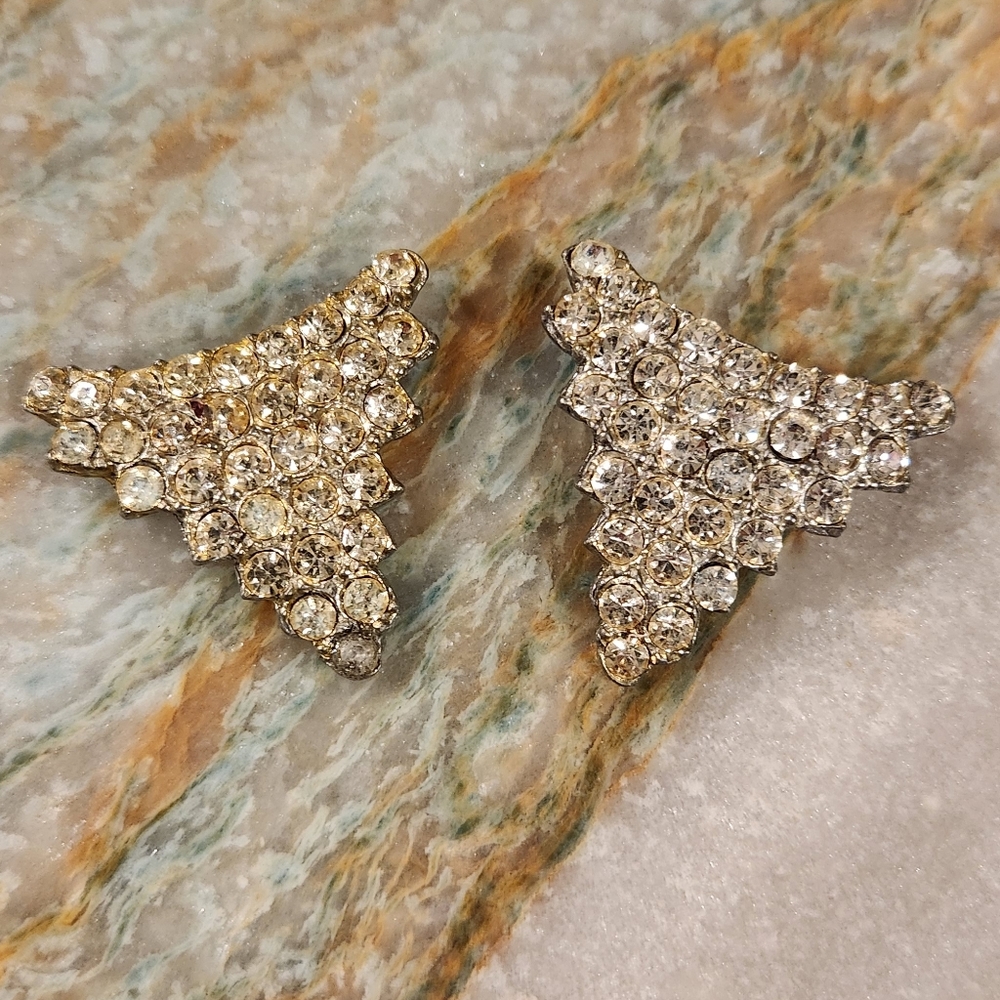 Vintage Rhinestone Shoe Clips - Picture 5 of 9